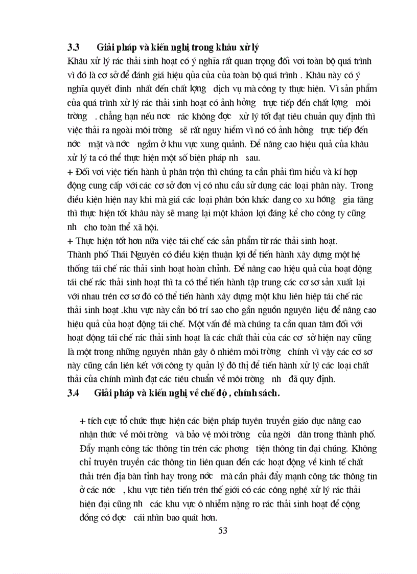 image for page Đánh giá hiệu quả Kinh tế xã hội môi trường trong quá trình thu gom vận chuyển và xử lý rác thải của Công ty Quản lý đô thị Thái Nguyên