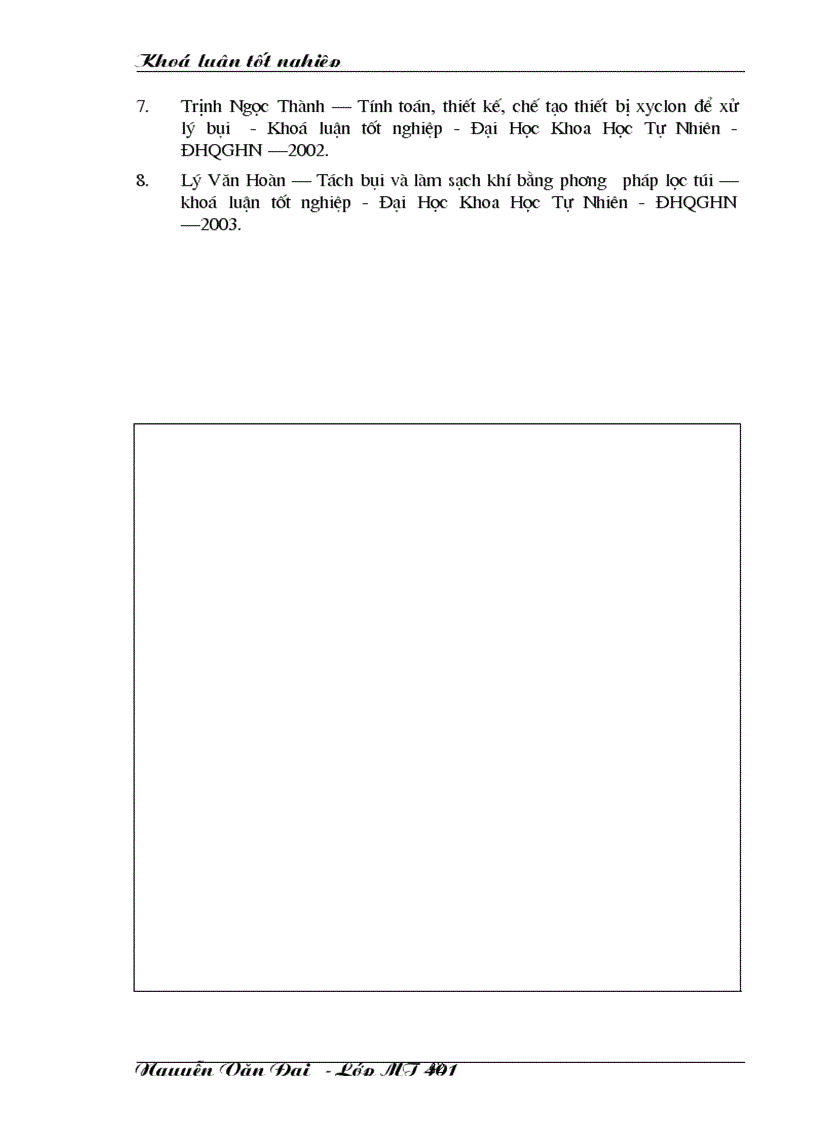 image for page Tách bụi làm sạch khí bằng xiclon và túi lọc