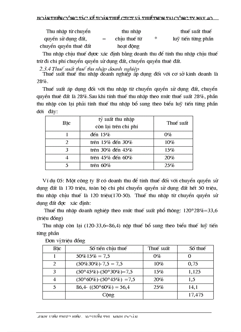 image for page Hoàn thiện công tác kế toán thuế GTGT thuế TNDN tại công ty may 40