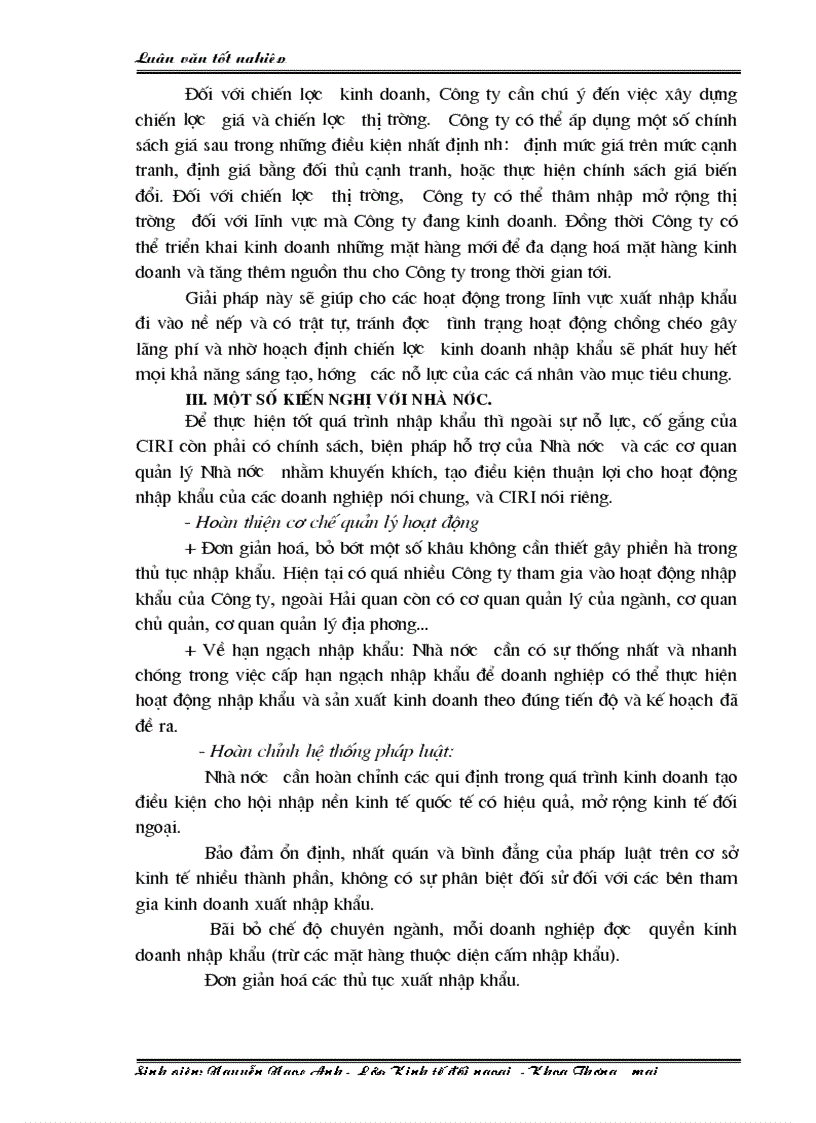 image for page Một số giải pháp nhằm nâng cao hiệu quả hoạt động nhập khẩu ở Công ty Quan hệ quốc tế Đầu tư sản xuất CIRI 1