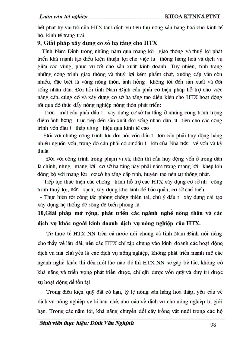 image for page Thực trạng và giải pháp đổi mới HTX nông nghiệp theo Luật ở tỉnh Nam Định