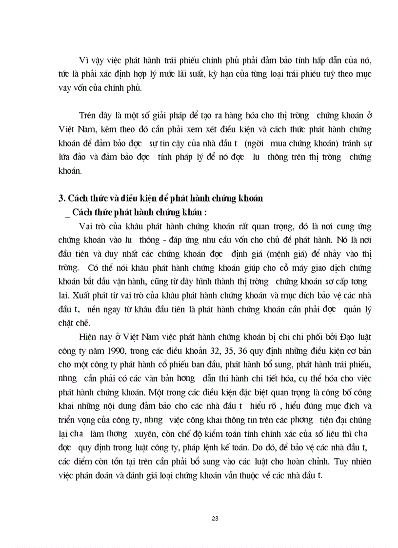 image for page Vai trò của thị trường chứng khoán và sự cần thiết của việc hình thành và phát triển thị trường chứng khoán ở Việt Nam đặc biệt là một số biện pháp tạo ra hàng hoá cho TTCK Việt Nam 1