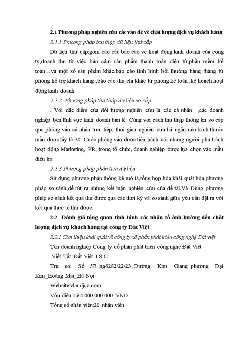 image for page Giải pháp nâng cao chất lượng dịch vụ khách hàng của công ty cổ phần phát triển công nghệ Đất Việt