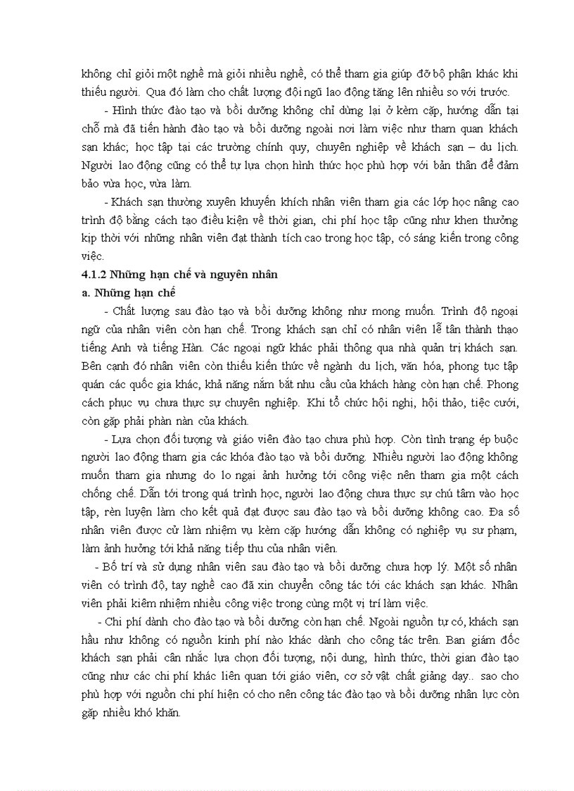 image for page Tăng cường đào tạo và bồi dưỡng nhân lực tại khách sạn Thể Thao Hà Nội 1