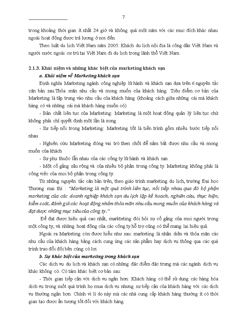 image for page Giải pháp marketing nhằm thu hút khách du lịch nội địa của khách sạn thương mại