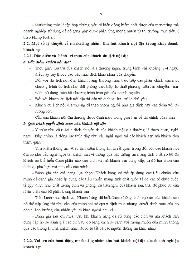 image for page Giải pháp marketing nhằm thu hút khách du lịch nội địa của khách sạn thương mại