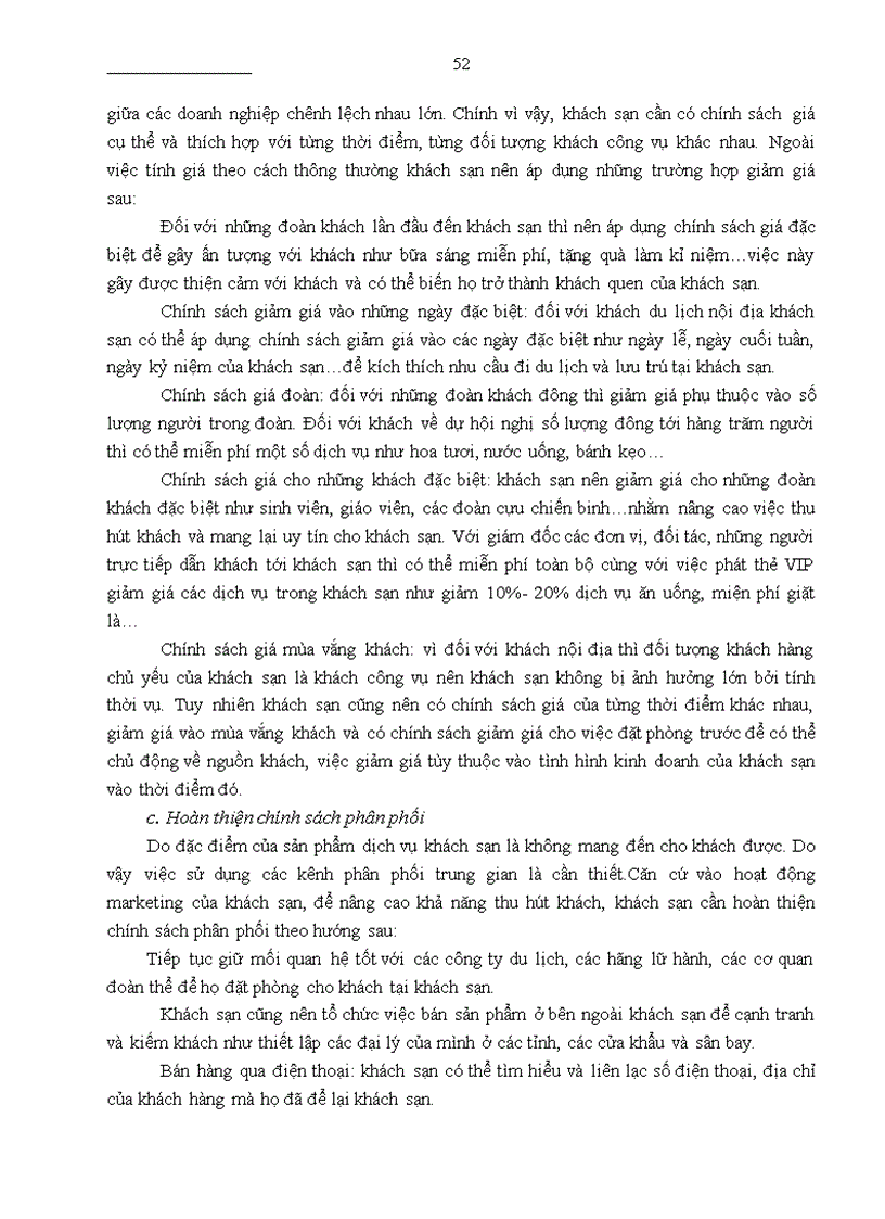 image for page Giải pháp marketing nhằm thu hút khách du lịch nội địa của khách sạn thương mại