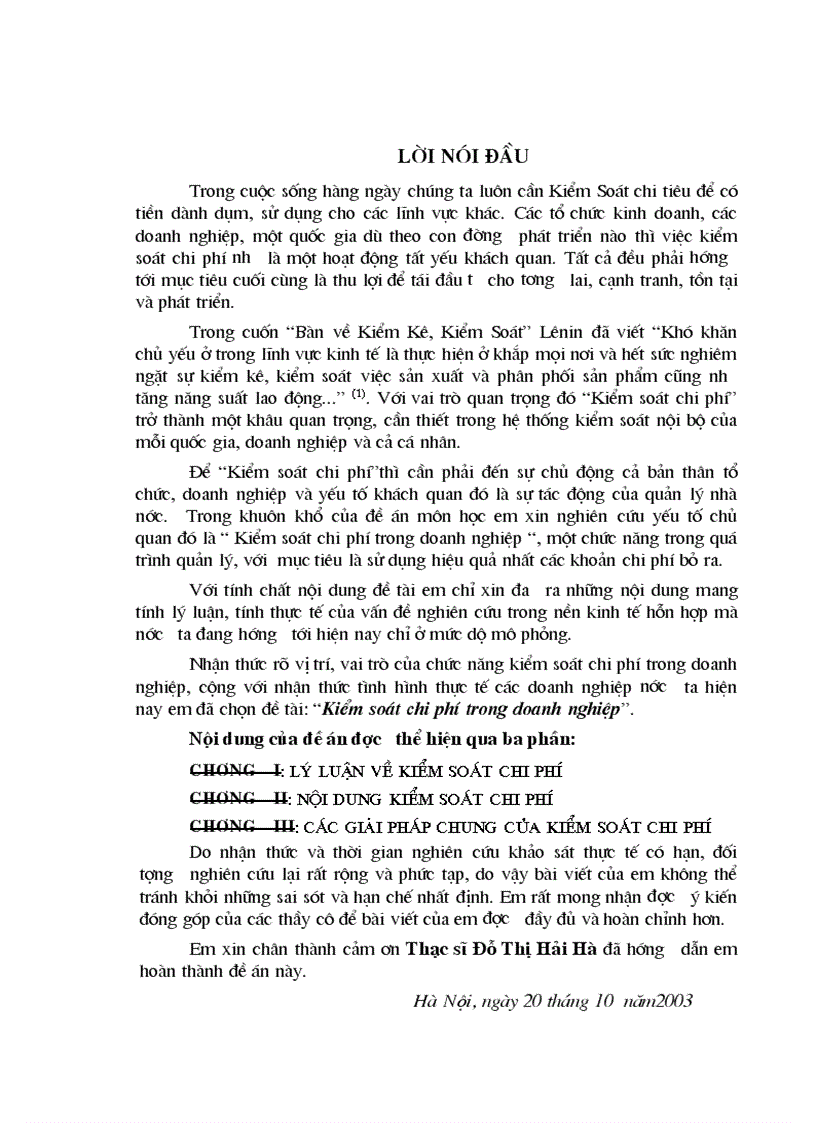 image for page Kiểm soát chi phí trong doanh nghiệp 1