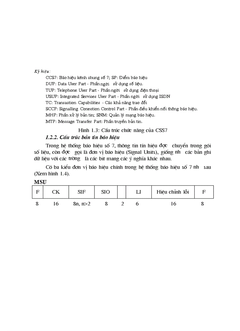 image for page Ứng dụng của báo hiệu CCSNo 7 cho giao tiếp A của mạng GSM