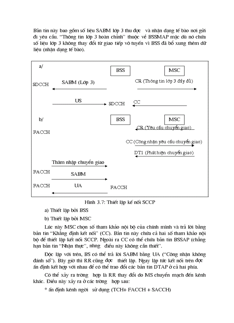 image for page Ứng dụng của báo hiệu CCSNo 7 cho giao tiếp A của mạng GSM