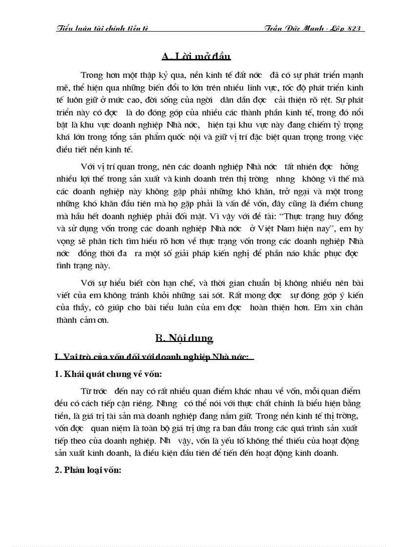 image for page Thực trạng huy đồng và sử dụng vốn trong các doanh nghiệp Nhà nước ở Việt Nam hiện nay