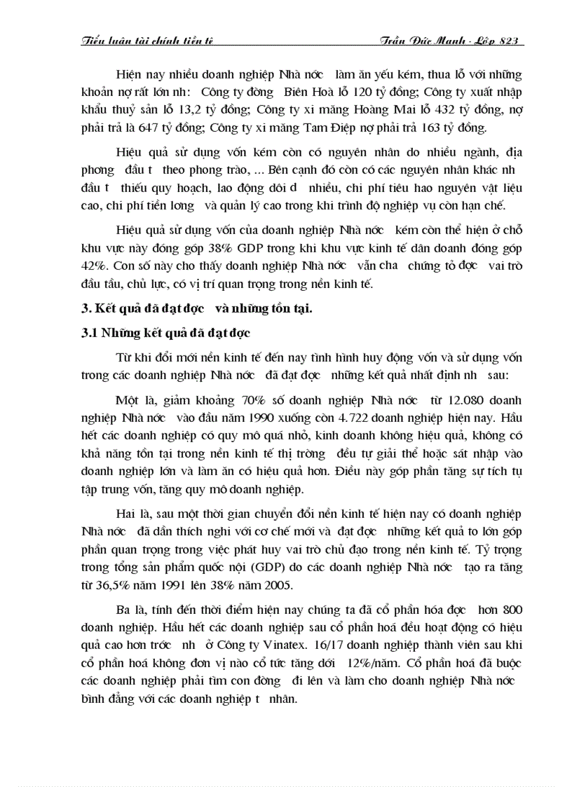 image for page Thực trạng huy đồng và sử dụng vốn trong các doanh nghiệp Nhà nước ở Việt Nam hiện nay