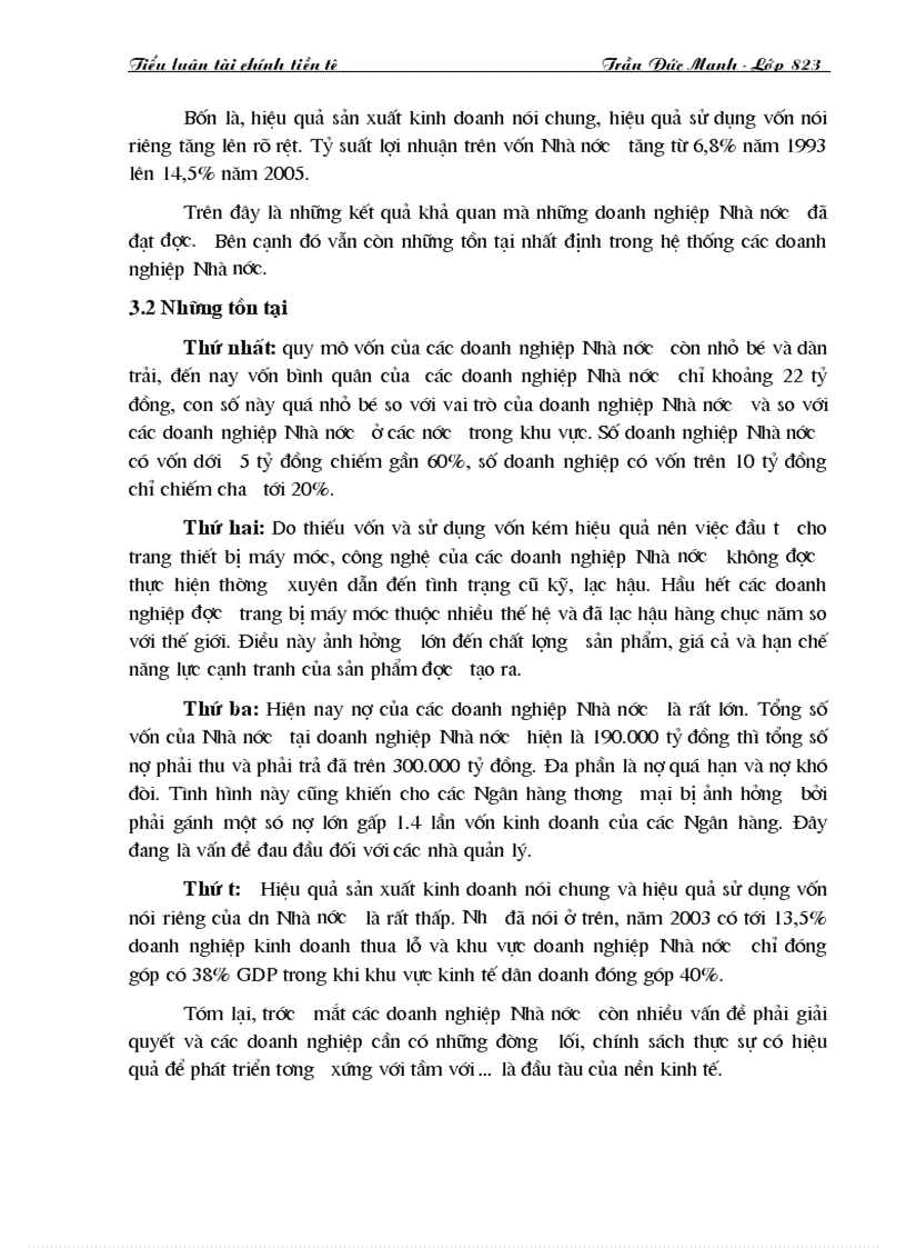 image for page Thực trạng huy đồng và sử dụng vốn trong các doanh nghiệp Nhà nước ở Việt Nam hiện nay