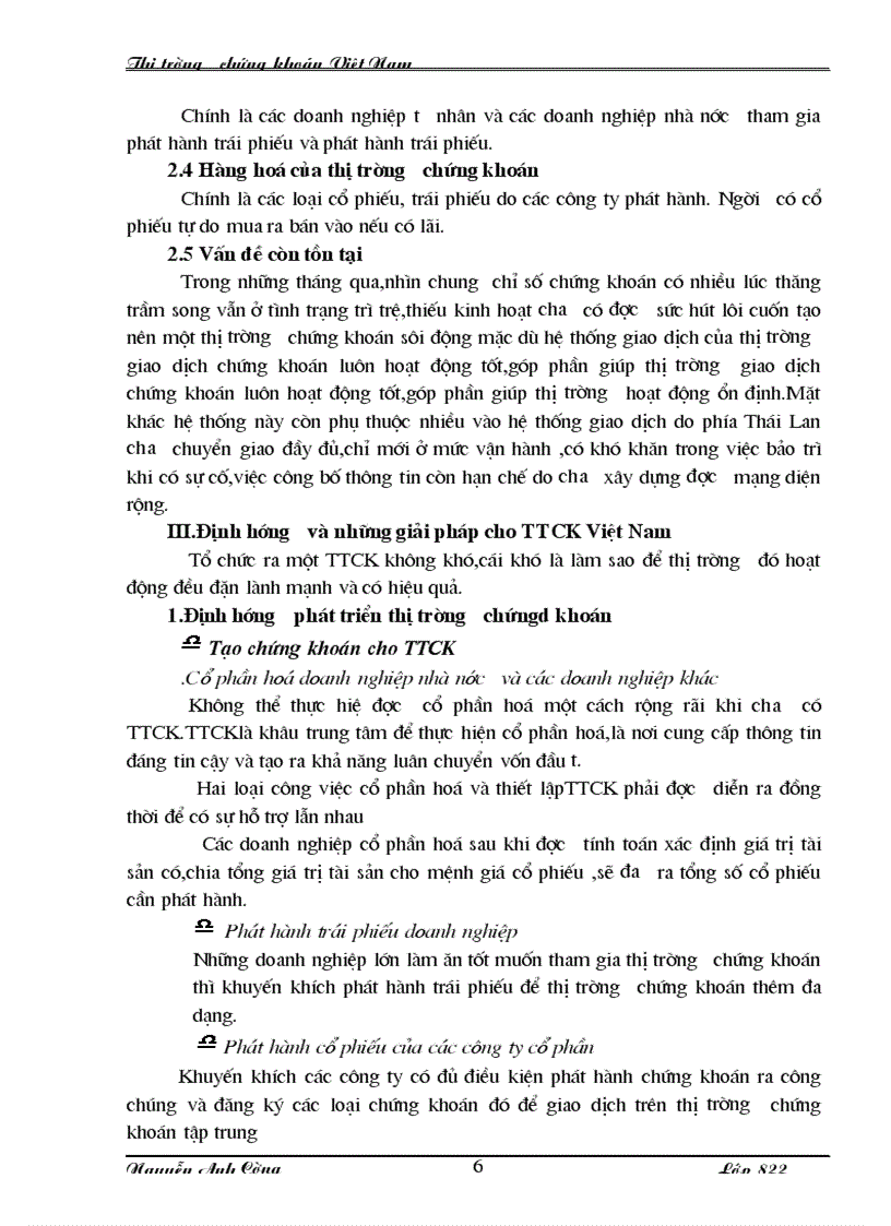 image for page Định hướng và những giải pháp cho TTCK Việt Nam