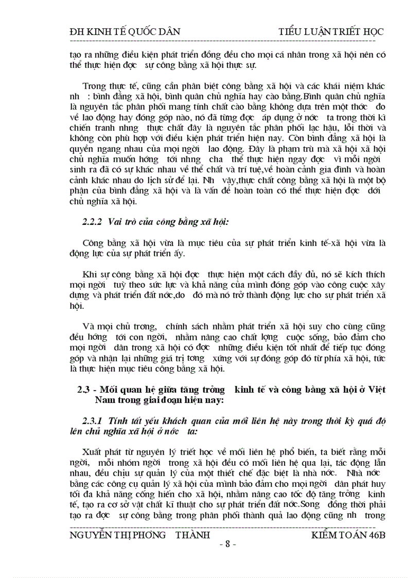 image for page Vận dụng quan điểm toàn diện trong thời kỳ quá độ lên chủ nghĩa xã hội ở Việt Nam Vấn đề tăng trưởng kinh tế đi đôi với công bằng xã hội