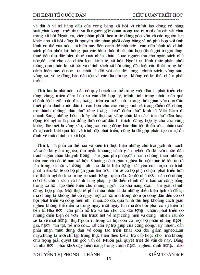 image for page Vận dụng quan điểm toàn diện trong thời kỳ quá độ lên chủ nghĩa xã hội ở Việt Nam Vấn đề tăng trưởng kinh tế đi đôi với công bằng xã hội