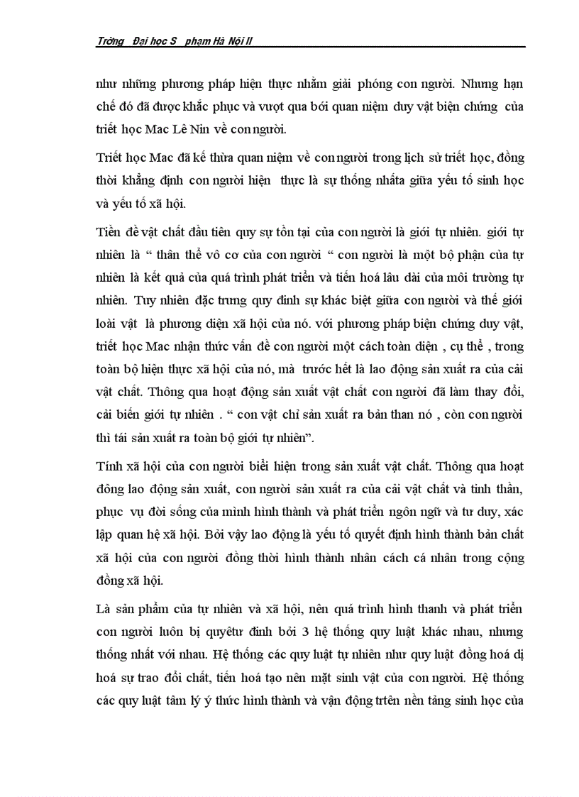 image for page Quan điểm triết học Mác Lênin về con người và vận dụng quan điểm này vào việc xây dựng con người Việt Nam hiện nay 1