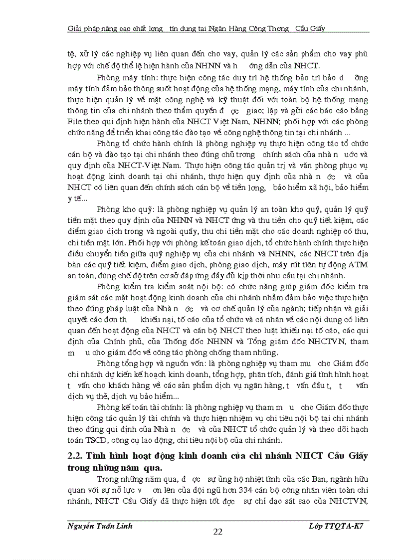 image for page Giải pháp nâng cao chất lươợng tín dụng tại chi nhánh ngân hàng công thương Cầu giấy