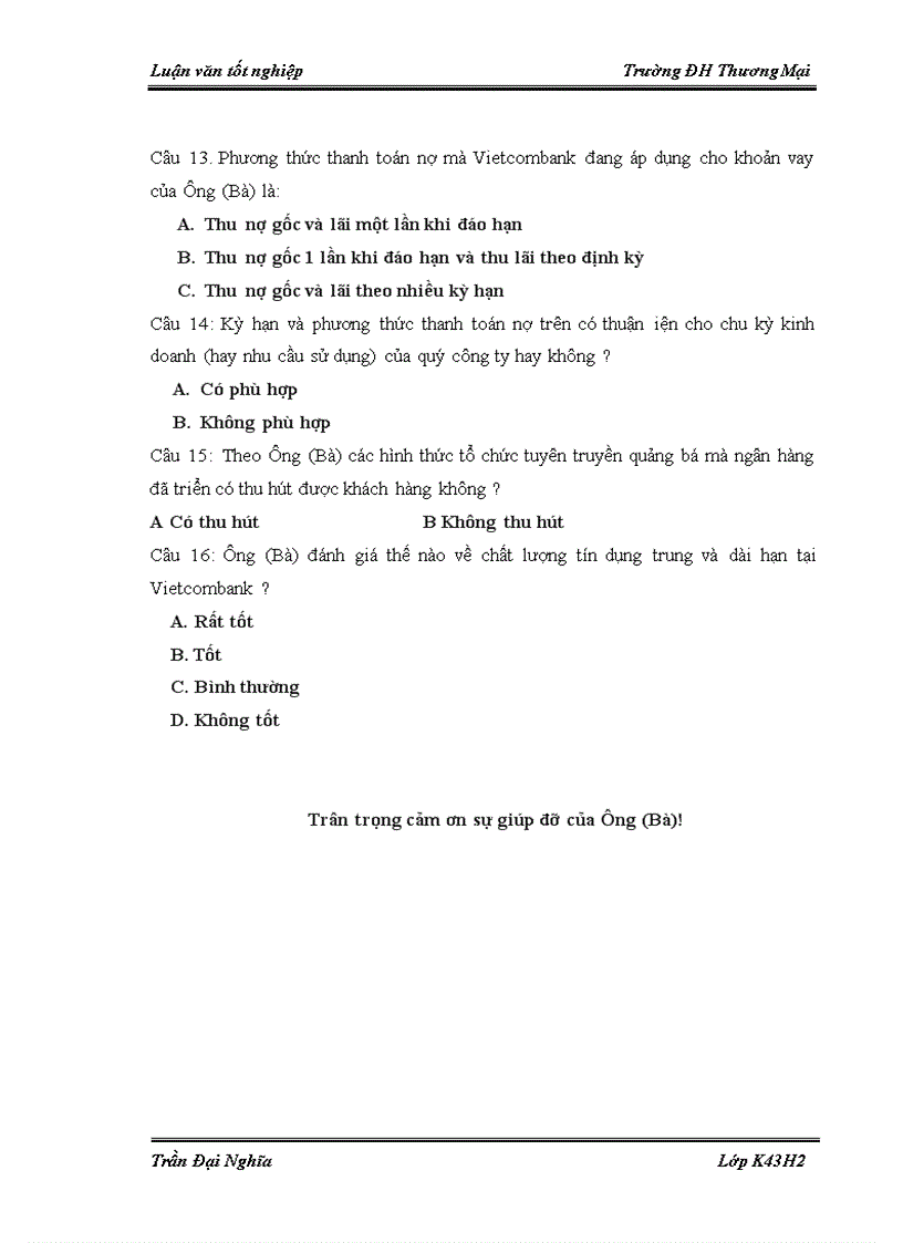 image for page Chất lượng tín dụng trung và dài hạn tại Ngân hàng TMCP Ngoại thương Việt Nam Chi nhánh Hải Phòng