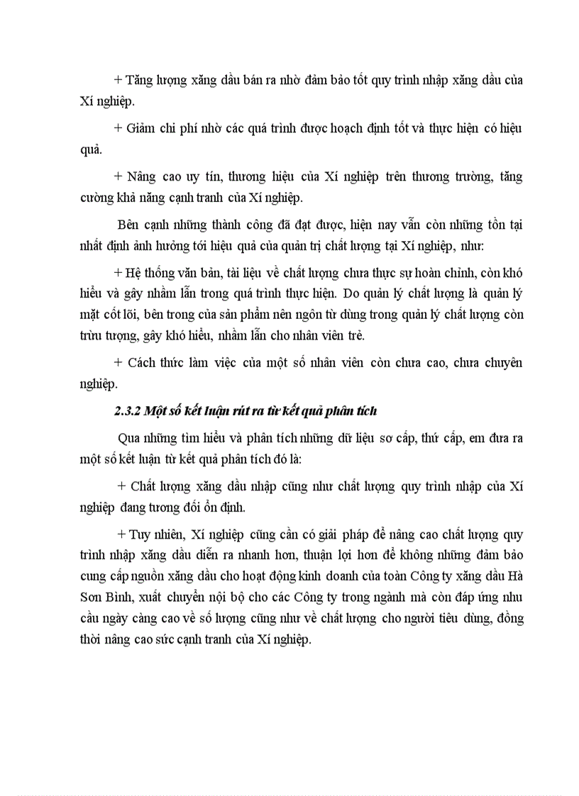 image for page Giải pháp nâng cao chất lượng quy trình nhập xăng dầu của Xí nghiệp xăng dầu K133