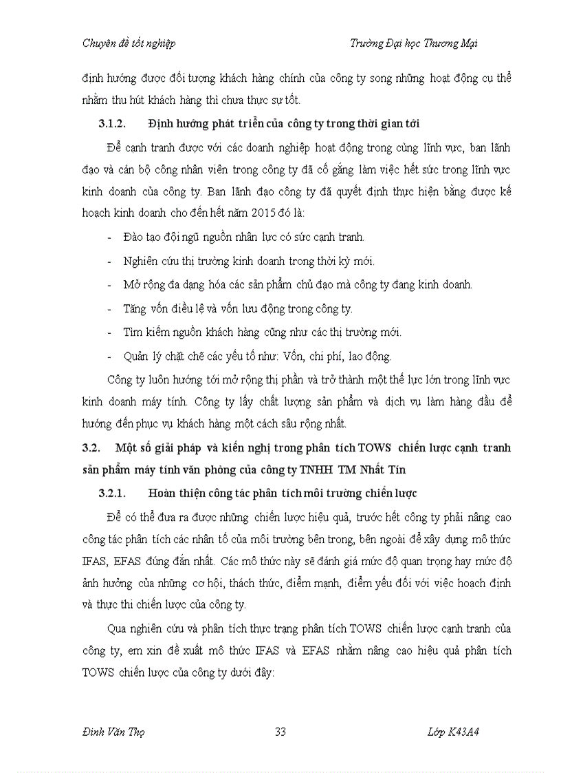 image for page Phân tích TOWS chiến lược cạnh tranh sản phẩm máy tính văn phòng của công ty TNHH thương mại Nhất Tín