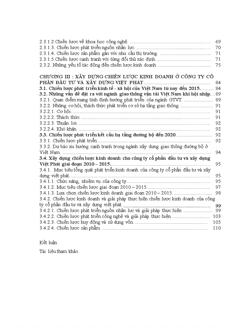 image for page Xây dựng chiến lược kinh doanh ở Công ty cổ phần đầu tư và xây dựng Việt Phát giai đoạn 2010 2015