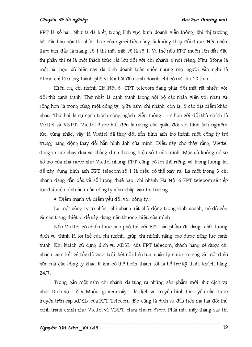 image for page Nâng cao năng lực cạnh tranh của chi nhánh Hà Nội 6 công ty TNHH 1TV viễn thông FPT Miền Bắc