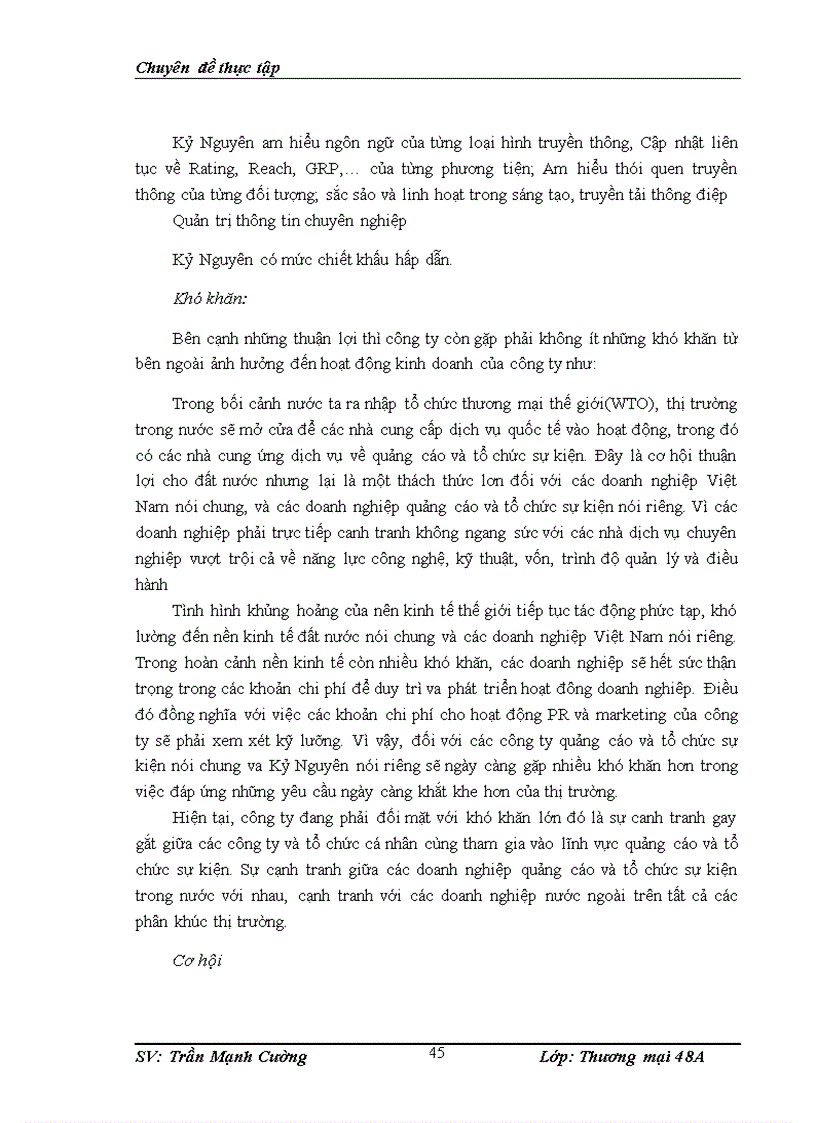 image for page Thúc đẩy hoạt động kinh doanh của ở Công ty cổ phần Quảng cáo và Tổ chức Sự kiện Kỷ Nguyên 1