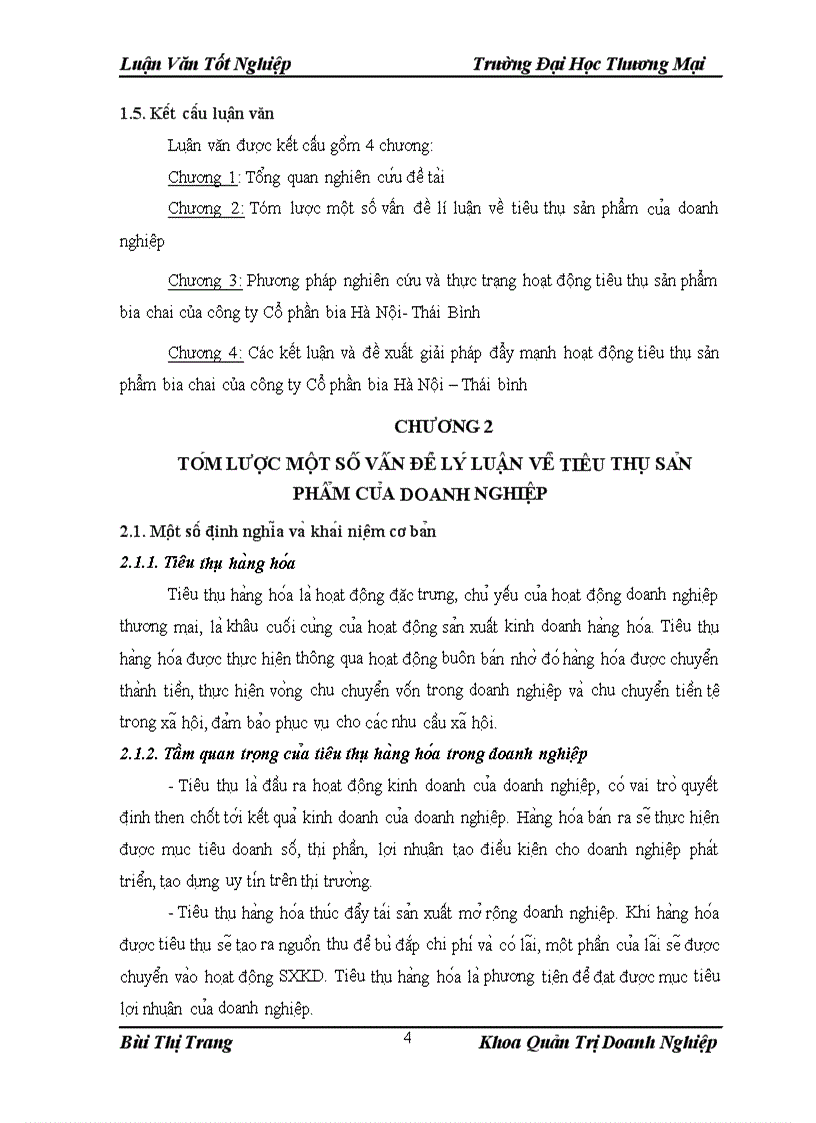 image for page Giải pháp đẩy mạnh tiêu thụ sản phẩm bia chai của công ty CP bia Hà Nội Thái Bình trên địa bàn tỉnh Thái Bình