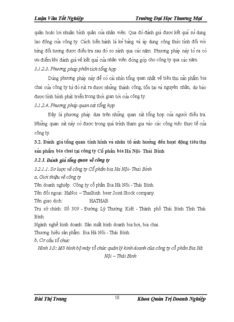 image for page Giải pháp đẩy mạnh tiêu thụ sản phẩm bia chai của công ty CP bia Hà Nội Thái Bình trên địa bàn tỉnh Thái Bình