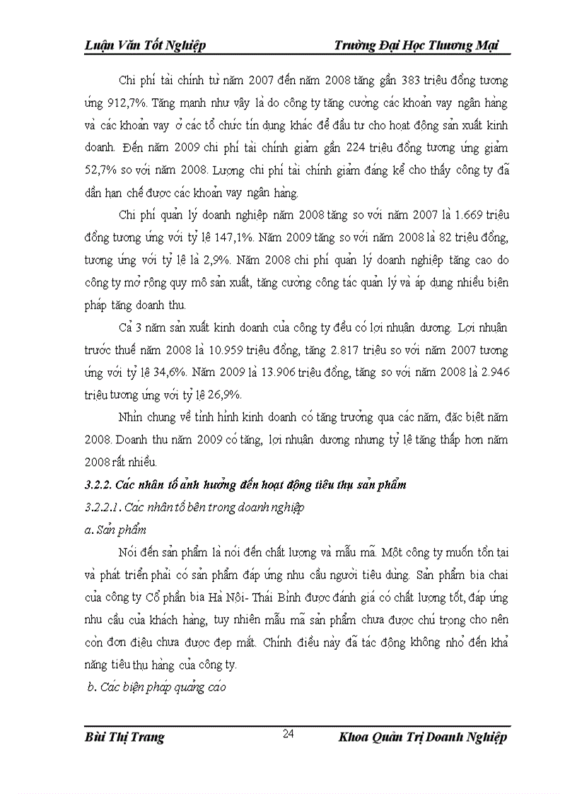 image for page Giải pháp đẩy mạnh tiêu thụ sản phẩm bia chai của công ty CP bia Hà Nội Thái Bình trên địa bàn tỉnh Thái Bình
