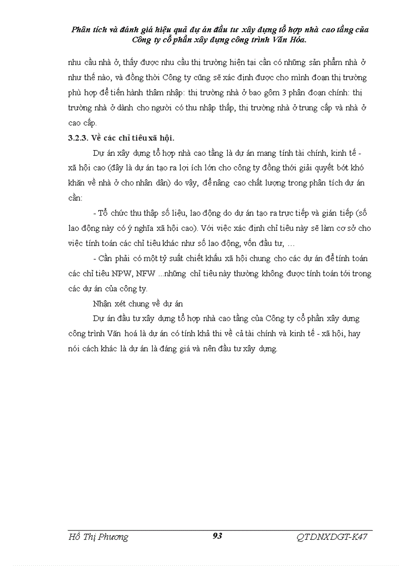 image for page Phân tích và đánh giá hiệu quả dự án đầu tư xây dựng tổ hợp nhà cao tầng của Công ty cổ phần xây dựng công trình Văn Hóa 1