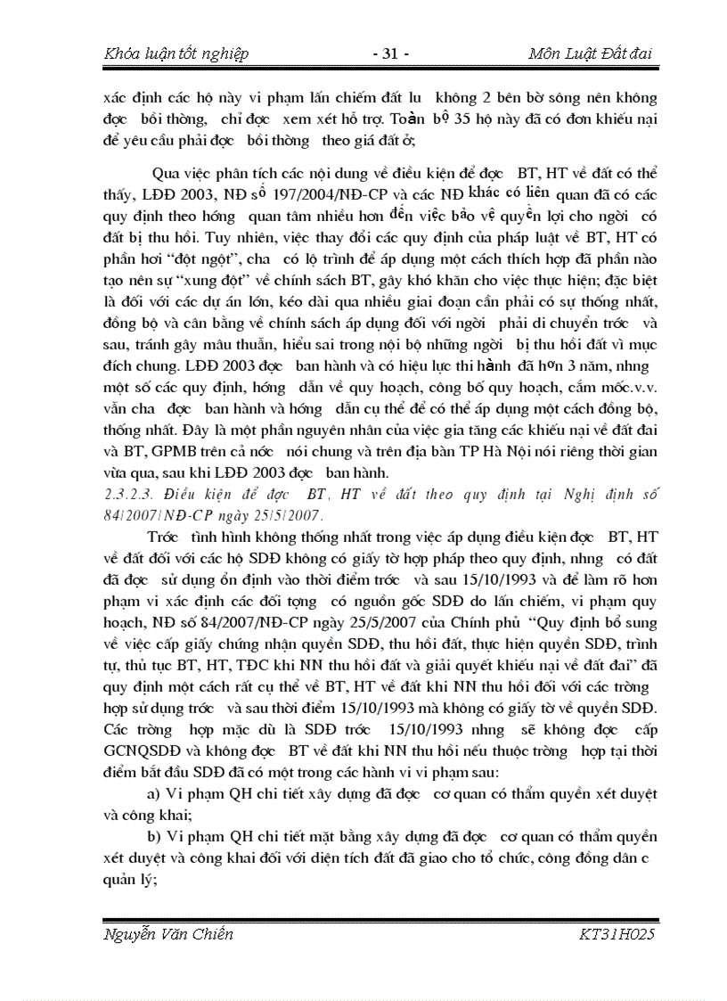 image for page Thực trạng áp dụng pháp luật về bồi thường hỗ trợ tái định cư khi Nhà nước thu hồi đất trên địa bàn thành phố Hà Nội