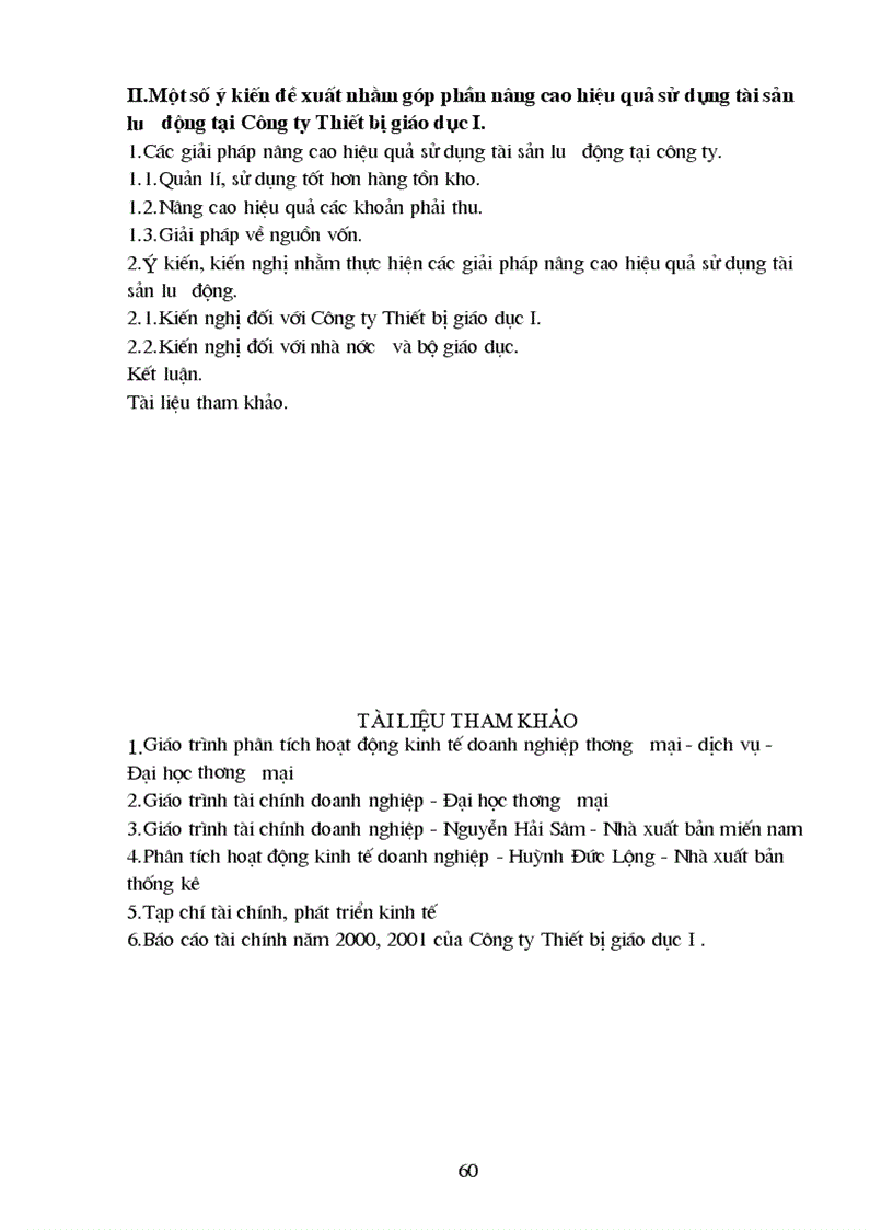 image for page Phân tích tình hình quản lý và hiệu quả sử dụng tài sản lưu động tại Công ty Thiết bị giáo dục I