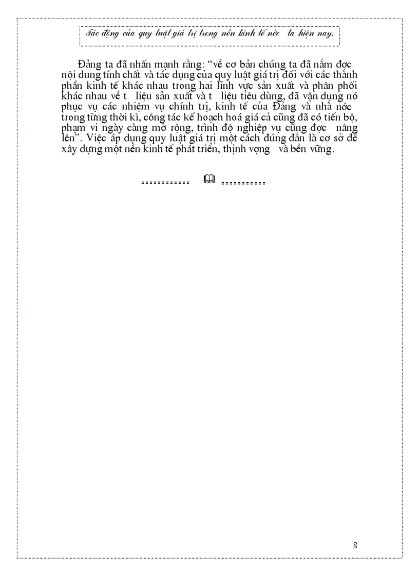 image for page Tác động của quy luật giá trị trong nền kinh tế nước ta hiện nay