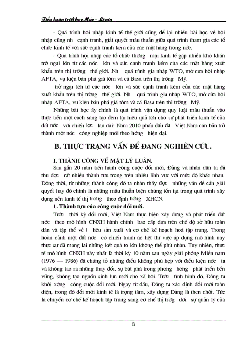 image for page Quy luật mâu thuẫn vận dụng quy luật mâu thuẫn vào thực tiễn nước ta trong giai đoạn hiện nay 1