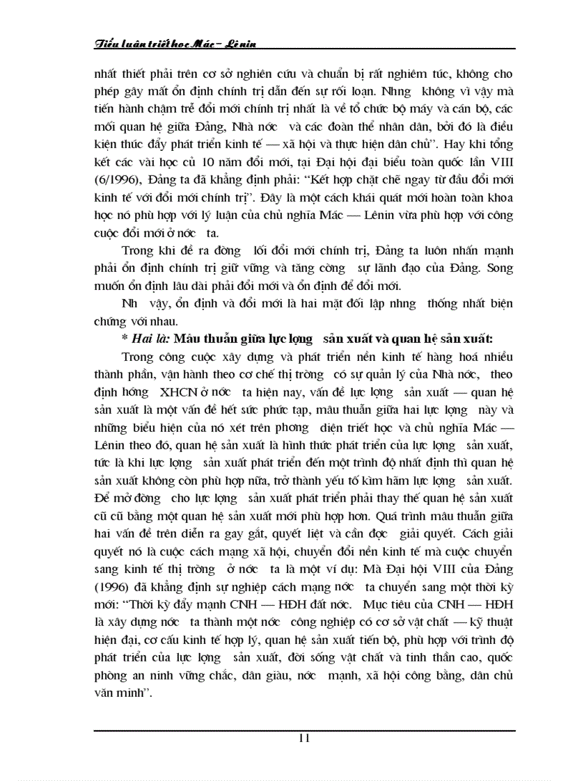 image for page Quy luật mâu thuẫn vận dụng quy luật mâu thuẫn vào thực tiễn nước ta trong giai đoạn hiện nay 1