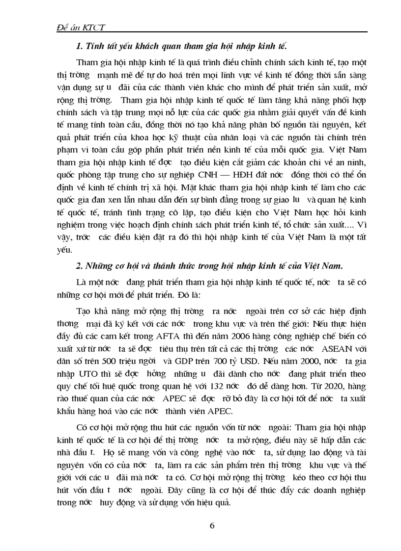 image for page Tiến trình hội nhập AFTA của Việt Nam