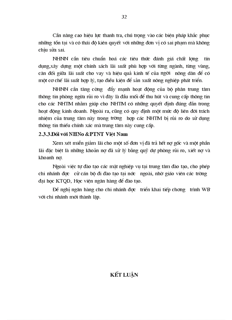 image for page Một số giải pháp chủ yếu nhằm nâng cao lợi nhuận tại Chi nhánh NHNo PTNT quận Hai Bà Trưng Hà Nội