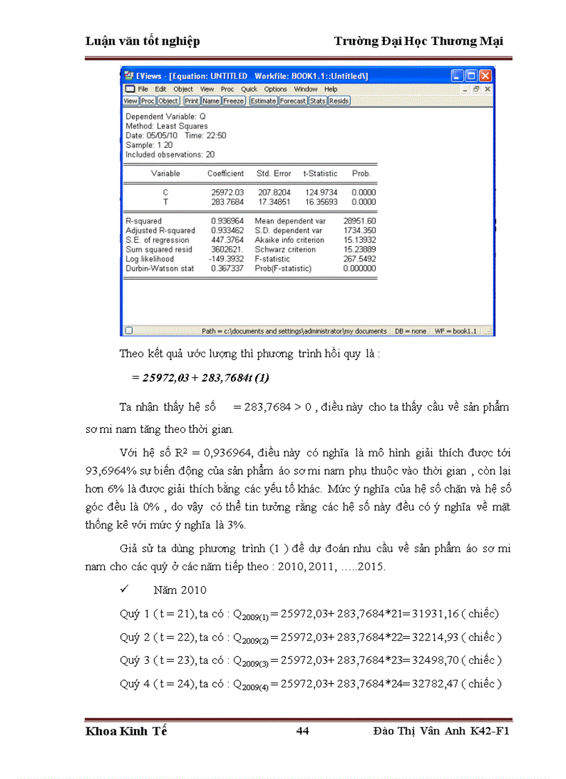 image for page Phân tích và dự báo cầu sản phẩm áo sơ mi nam của công ty cồ phần May 10 trên địa bàn Hà Nội tới năm 2015 1