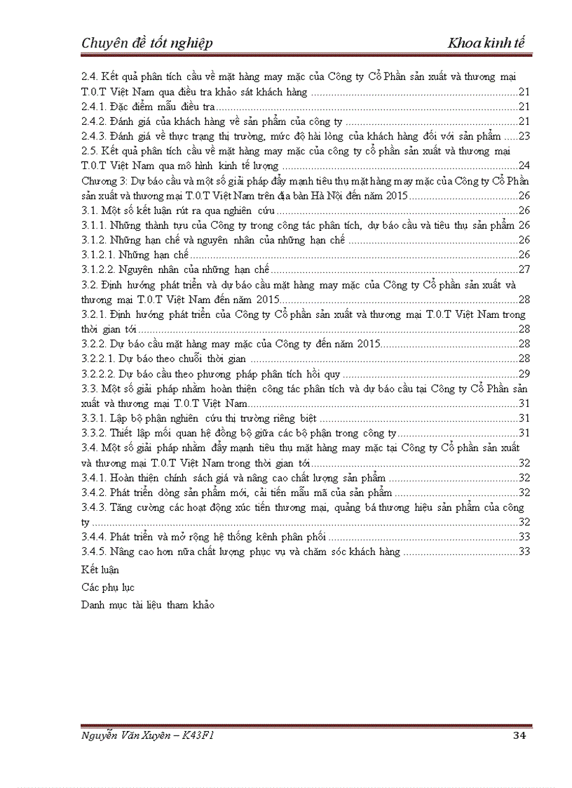 image for page Phân tích và dự báo cầu về mặt hàng may mặc của công ty Cổ phần sản xuất và thương mại T 0 T Việt Nam trên địa bàn Hà Nội đến năm 2015