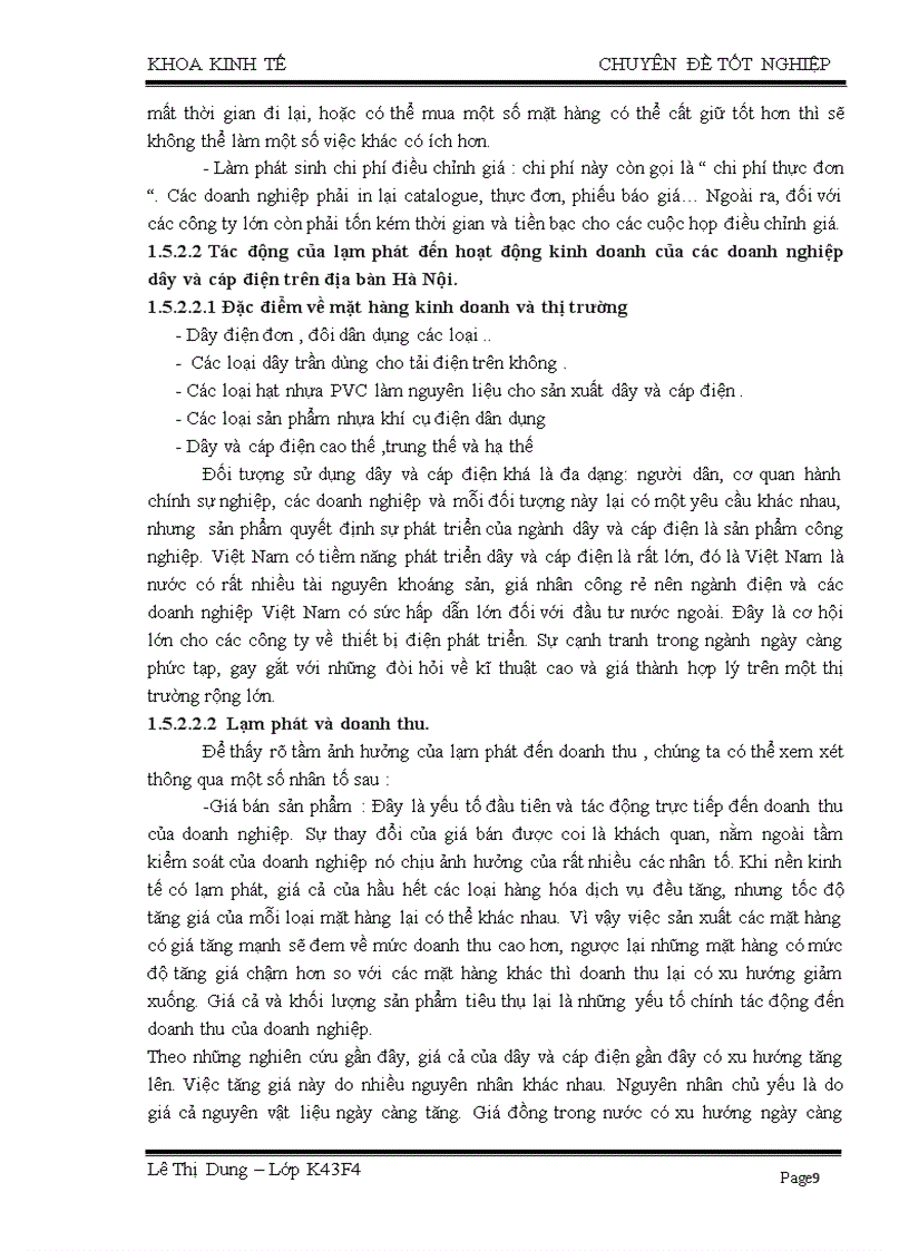 image for page Giải pháp nhằm hạn chế tác động của lạm phát tới hoạt động kinh doanh mặt hàng dây và cáp điện trên thị trường Hà Nội