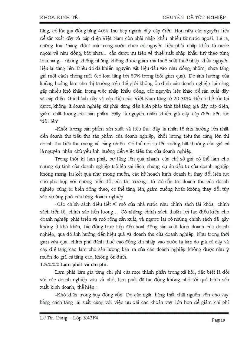 image for page Giải pháp nhằm hạn chế tác động của lạm phát tới hoạt động kinh doanh mặt hàng dây và cáp điện trên thị trường Hà Nội