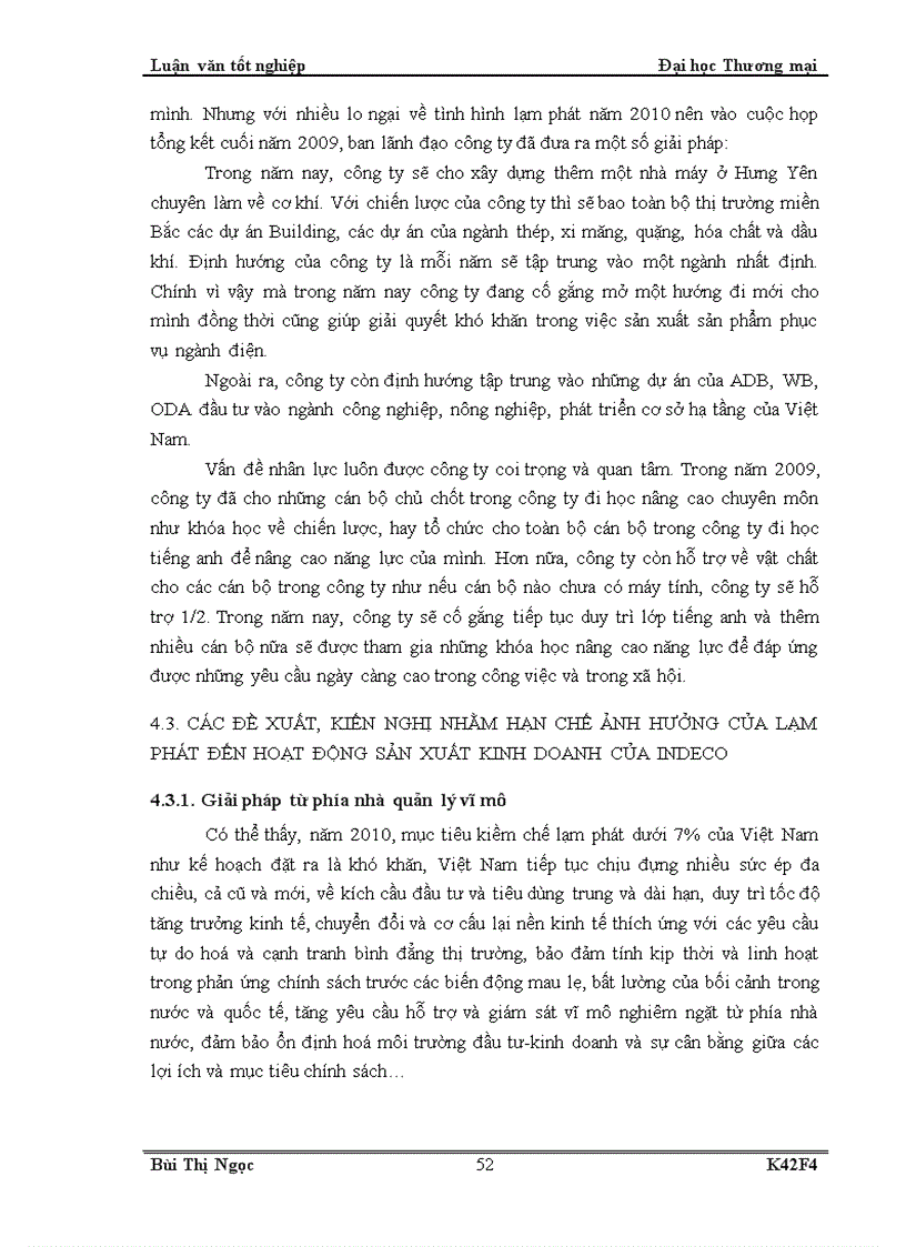 image for page Giải pháp hạn chế ảnh hưởng của lạm phát đến hoạt động sản xuất kinh doanh của công ty indeco