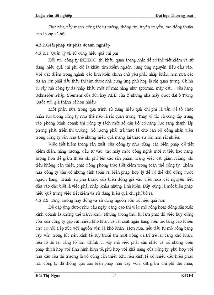 image for page Giải pháp hạn chế ảnh hưởng của lạm phát đến hoạt động sản xuất kinh doanh của công ty indeco