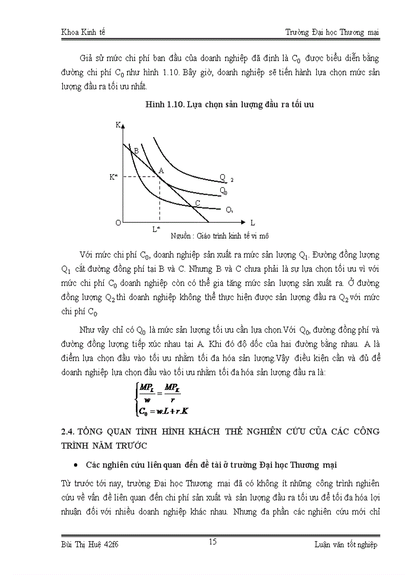 image for page Lựa chọn chi phí sản xuất và sản lượng đầu ra tối ưu để tối đa hóa lợi nhuận tại công ty TNHH ô tô Hoa Mai