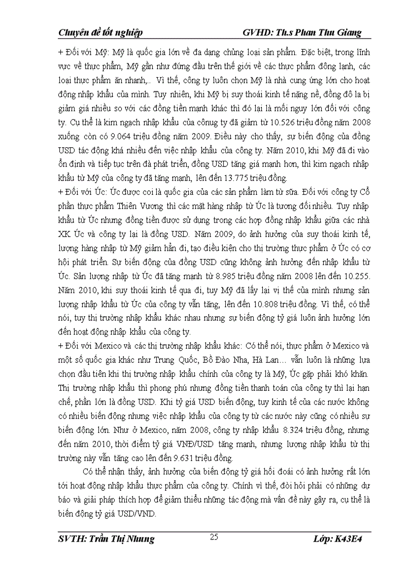 image for page Giải pháp nhằm hạn chế ảnh hưởng của biến động tỷ giá tới hoạt động nhập khẩu của công ty Cổ phần thực phẩm Thiên Vương