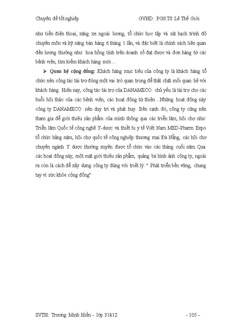 image for page Giải pháp marketing ở công ty DANAMECO