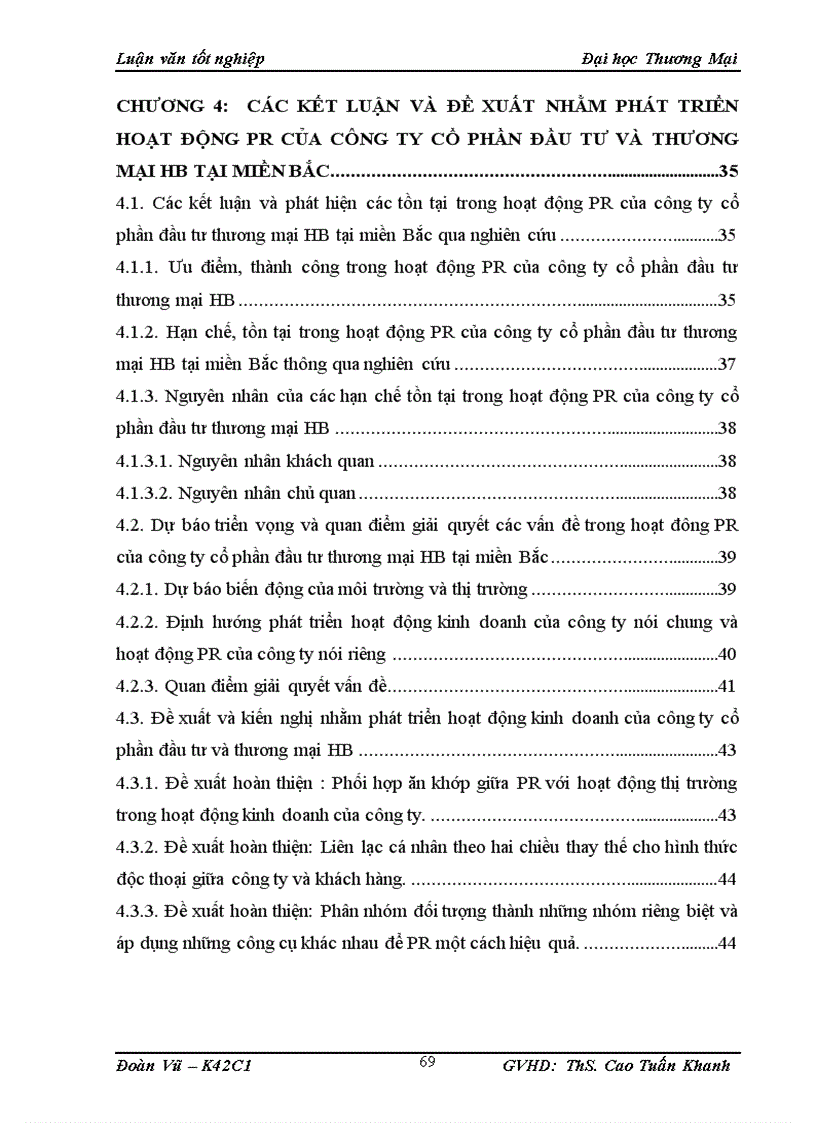 image for page Một số giải pháp nâng cao hoạt động PR của Công ty Cổ phần Đầu tư Thương Mại HB tại Miền Bắc