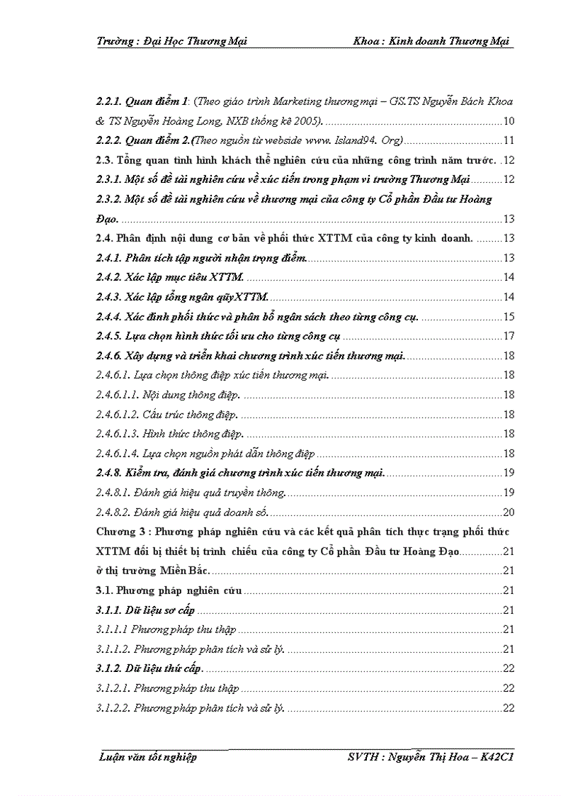 image for page Phát triển phối thức xúc tiến thương mại sản phẩm thiết bị trình chiếu của công ty Cổ phần Đầu tư Hoàng Đạo trên thị trường Miền Bắc